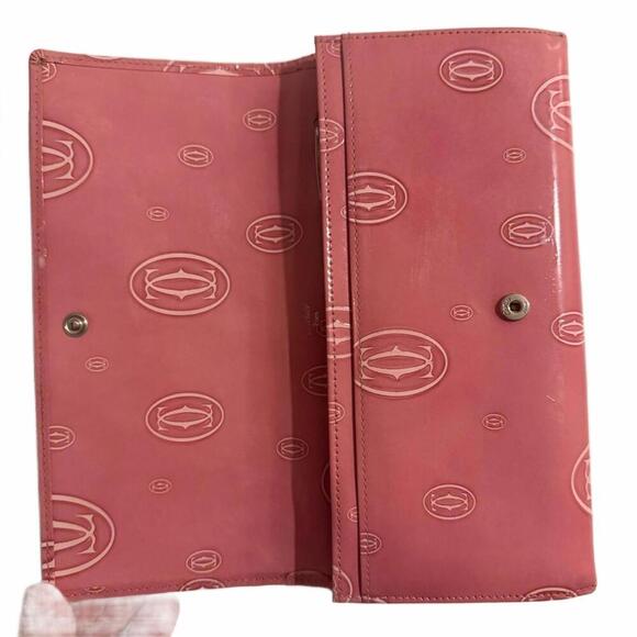 Authentic Pink Cartier Happy Birthday Long Wallet- GUC - Picture 8 of 9